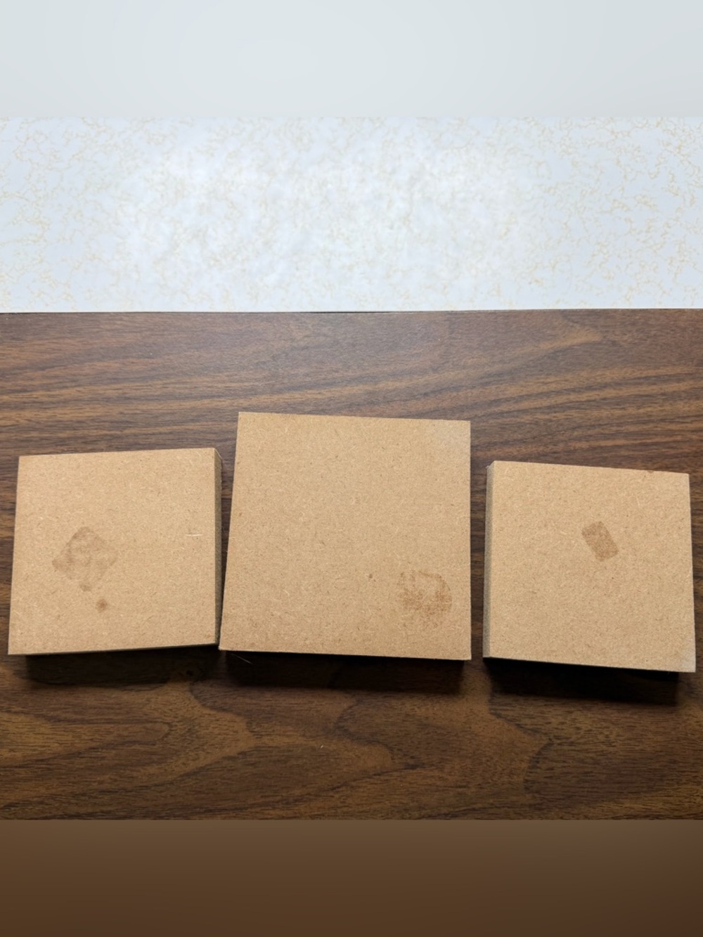 Set of 3 Square Particle Board Kitchen Decor - Picture 2 of 2